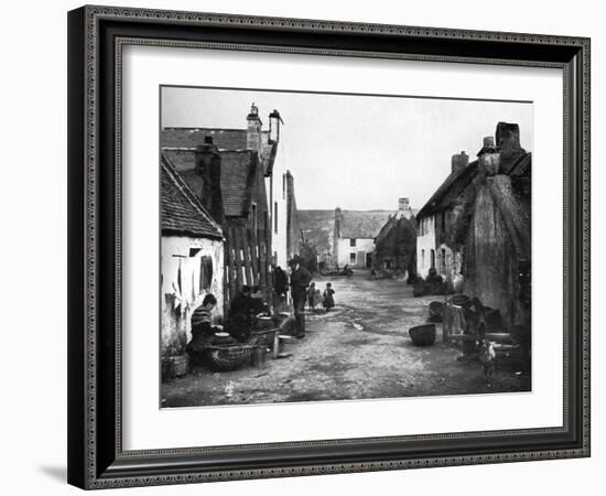 In the Fishertown, Cromarty, Scotland, 1924-1926-Valentine & Sons-Framed Giclee Print