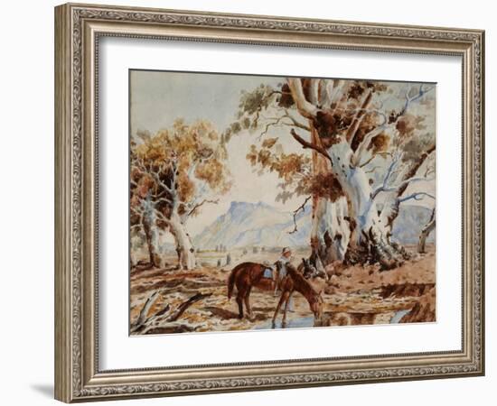 In the Flinders Ranges-null-Framed Giclee Print