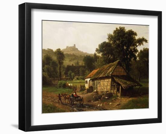 In the Foothills, 1861-Albert Bierstadt-Framed Giclee Print