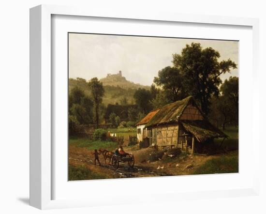 In the Foothills, 1861-Albert Bierstadt-Framed Giclee Print