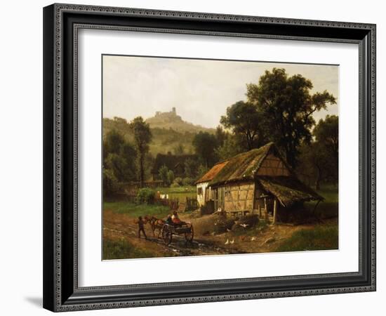 In the Foothills, 1861-Albert Bierstadt-Framed Giclee Print