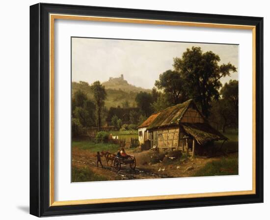 In the Foothills, 1861-Albert Bierstadt-Framed Giclee Print