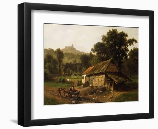 In the Foothills, 1861-Albert Bierstadt-Framed Giclee Print