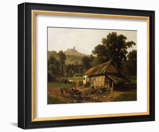 In the Foothills, 1861-Albert Bierstadt-Framed Giclee Print