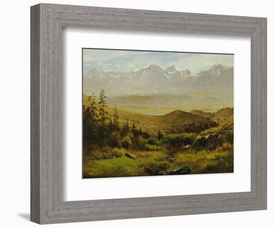 In the Foothills of the Rockies-Albert Bierstadt-Framed Giclee Print