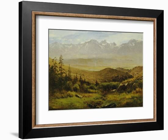 In the Foothills of the Rockies-Albert Bierstadt-Framed Giclee Print