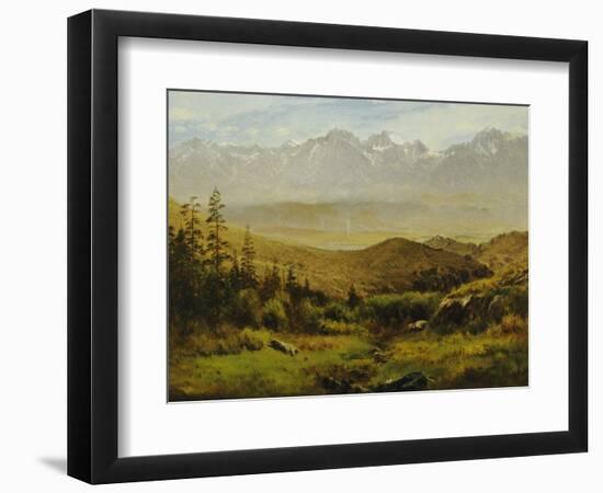 In the Foothills of the Rockies-Albert Bierstadt-Framed Giclee Print