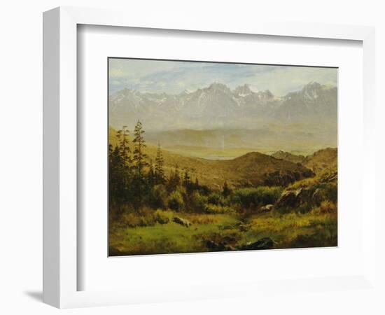 In the Foothills of the Rockies-Albert Bierstadt-Framed Giclee Print