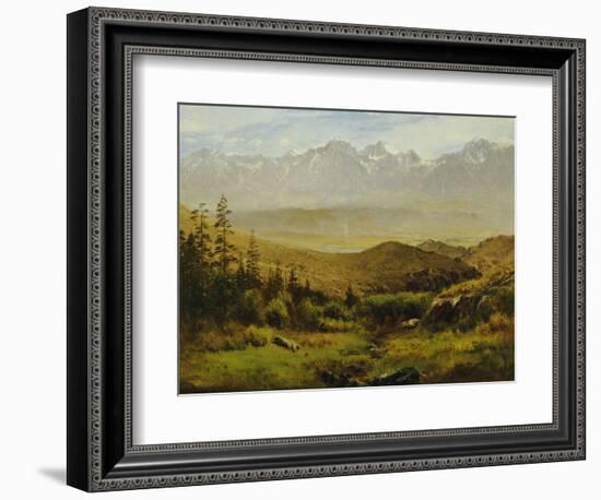 In the Foothills of the Rockies-Albert Bierstadt-Framed Giclee Print