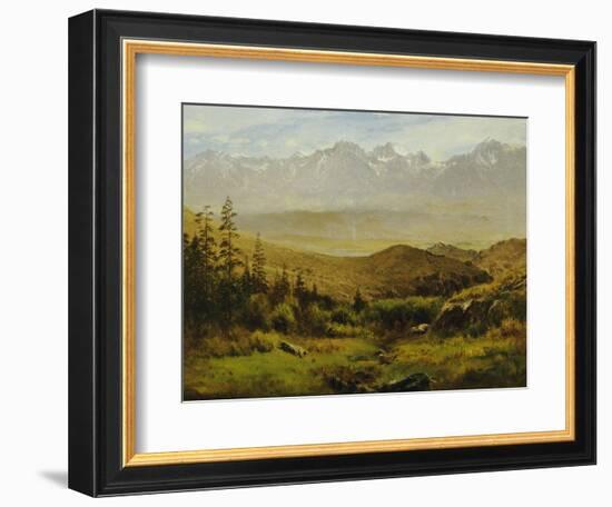 In the Foothills of the Rockies-Albert Bierstadt-Framed Giclee Print