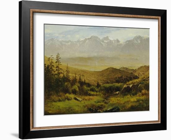 In the Foothills of the Rockies-Albert Bierstadt-Framed Giclee Print