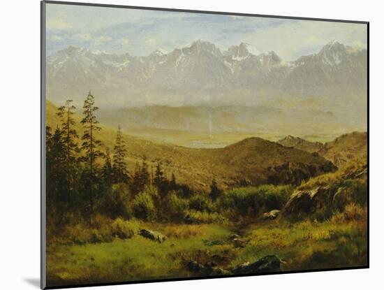 In the Foothills of the Rockies-Albert Bierstadt-Mounted Giclee Print