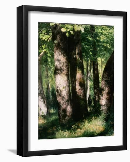 In the Forest of Fontainebleau-Pierre-Auguste Renoir-Framed Giclee Print