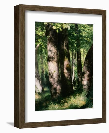 In the Forest of Fontainebleau-Pierre-Auguste Renoir-Framed Giclee Print
