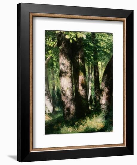 In the Forest of Fontainebleau-Pierre-Auguste Renoir-Framed Giclee Print