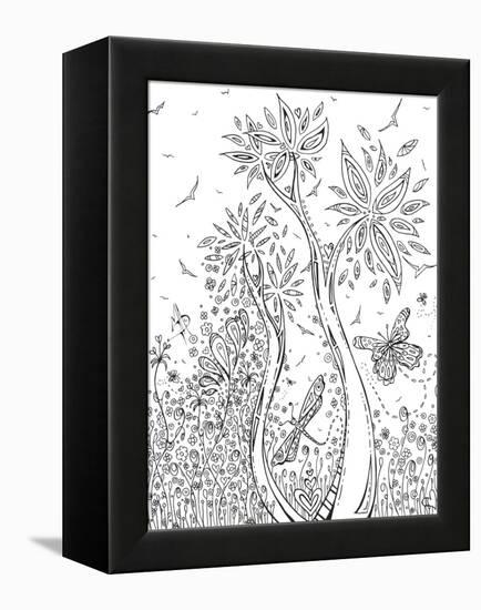 In the Garden 10-Megan Duncanson-Framed Premier Image Canvas