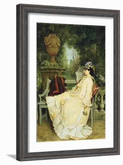 In the Garden, 1872-Auguste Toulmouche-Framed Giclee Print