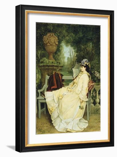 In the Garden, 1872-Auguste Toulmouche-Framed Giclee Print