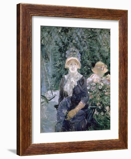 In the Garden, 1883-Berthe Morisot-Framed Giclee Print