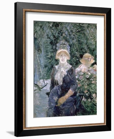 In the Garden, 1883-Berthe Morisot-Framed Giclee Print