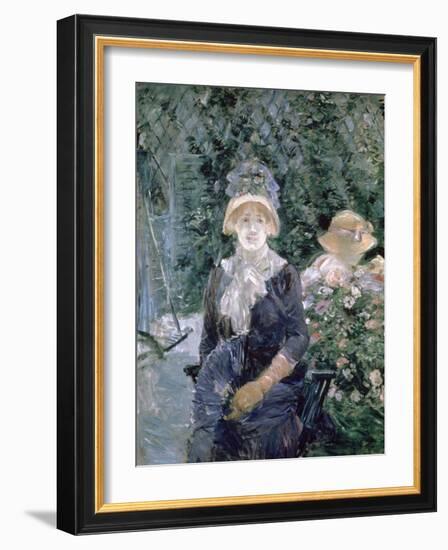 In the Garden, 1883-Berthe Morisot-Framed Giclee Print