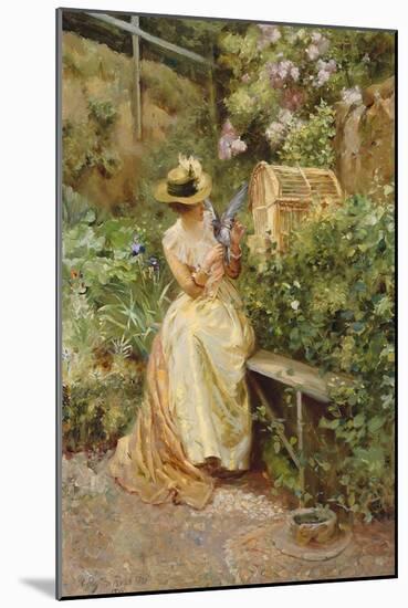 In the Garden, 1892 (Oil on Canvas)-Robert Payton Reid-Mounted Giclee Print