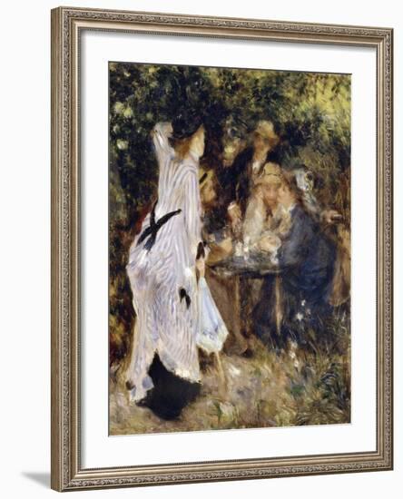 In the Garden (Au Jardin Du Moulin De La Galett), 1876-Pierre-Auguste Renoir-Framed Giclee Print