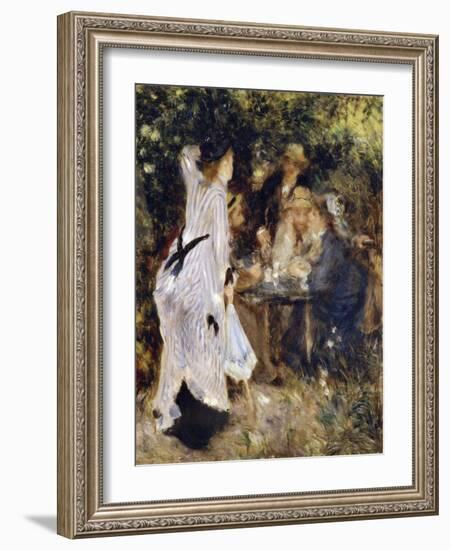 In the Garden (Au Jardin Du Moulin De La Galett), 1876-Pierre-Auguste Renoir-Framed Giclee Print