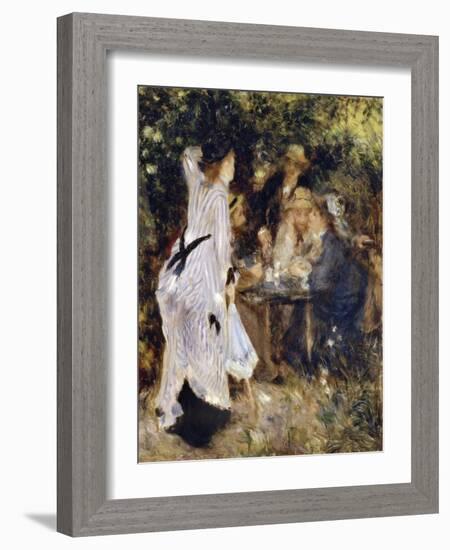 In the Garden (Au Jardin Du Moulin De La Galett), 1876-Pierre-Auguste Renoir-Framed Giclee Print