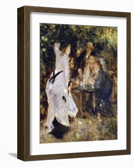 In the Garden (Au Jardin Du Moulin De La Galett), 1876-Pierre-Auguste Renoir-Framed Giclee Print