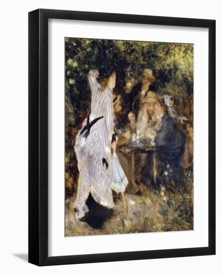In the Garden (Au Jardin Du Moulin De La Galett), 1876-Pierre-Auguste Renoir-Framed Giclee Print