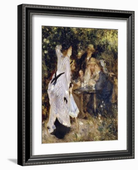 In the Garden (Au Jardin Du Moulin De La Galett), 1876-Pierre-Auguste Renoir-Framed Giclee Print