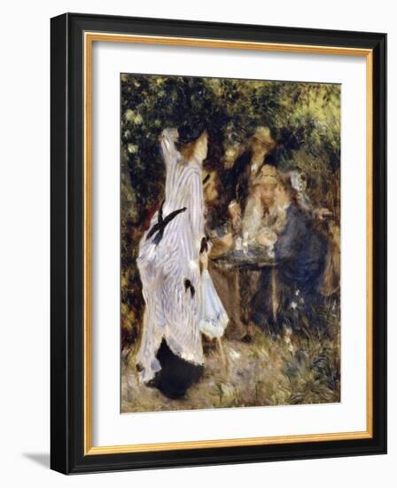 In the Garden (Au Jardin Du Moulin De La Galett), 1876-Pierre-Auguste Renoir-Framed Giclee Print