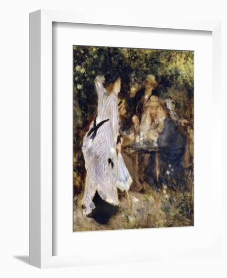 In the Garden (Au Jardin Du Moulin De La Galett), 1876-Pierre-Auguste Renoir-Framed Giclee Print