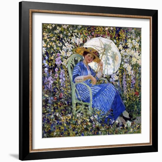 In the Garden, C.1910-11-Frederick Carl Frieseke-Framed Giclee Print