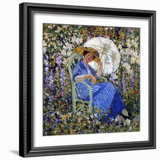 In the Garden, C.1910-11-Frederick Carl Frieseke-Framed Giclee Print