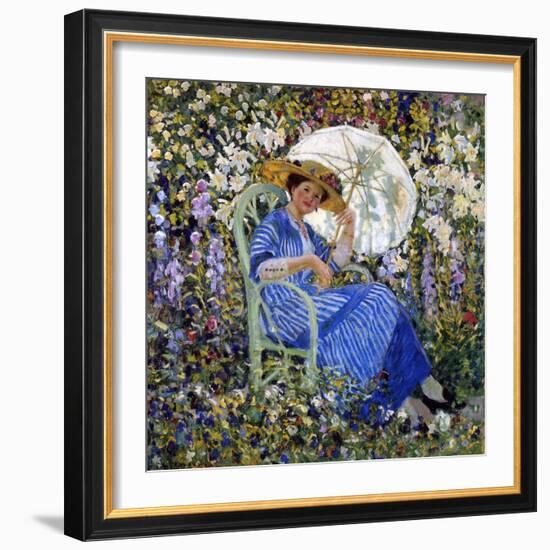 In the Garden, C.1910-11-Frederick Carl Frieseke-Framed Giclee Print