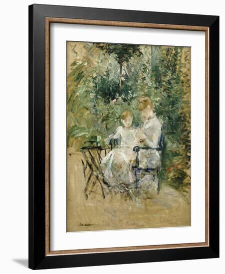 In the Garden; Dans Le Jardin, C.1885-Berthe Morisot-Framed Giclee Print