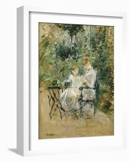 In the Garden; Dans Le Jardin, C.1885-Berthe Morisot-Framed Giclee Print