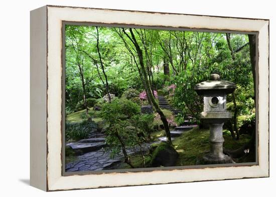 In the Garden II-Brian Moore-Framed Premier Image Canvas