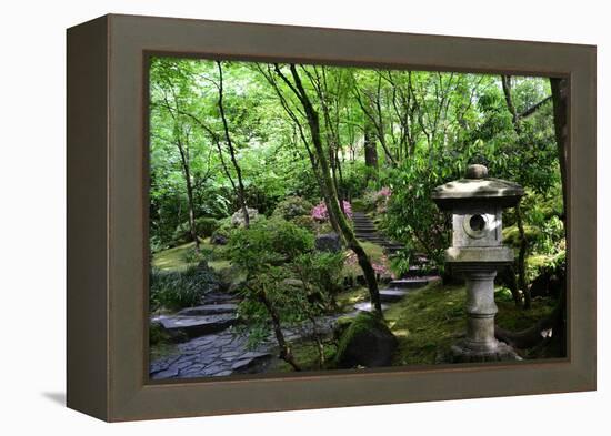 In the Garden II-Brian Moore-Framed Premier Image Canvas