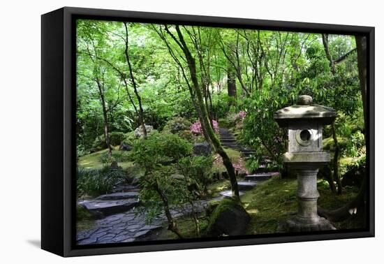 In the Garden II-Brian Moore-Framed Premier Image Canvas