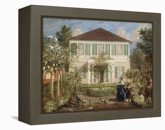 In the Garden of a House in the West Indies, 1844-Isaac Mendez Belisario-Framed Premier Image Canvas