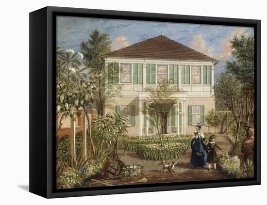 In the Garden of a House in the West Indies, 1844-Isaac Mendez Belisario-Framed Premier Image Canvas