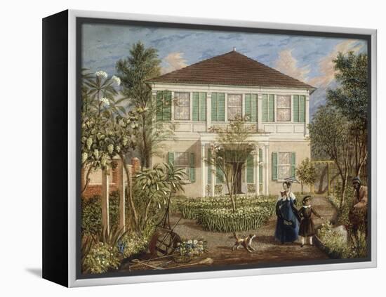 In the Garden of a House in the West Indies, 1844-Isaac Mendez Belisario-Framed Premier Image Canvas