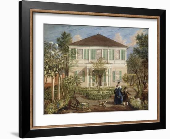 In the Garden of a House in the West Indies, 1844-Isaac Mendez Belisario-Framed Giclee Print