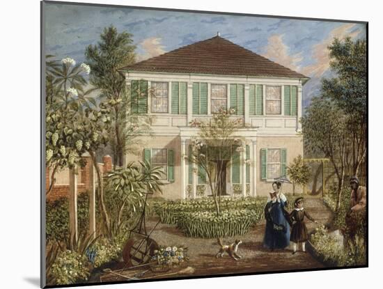 In the Garden of a House in the West Indies, 1844-Isaac Mendez Belisario-Mounted Giclee Print
