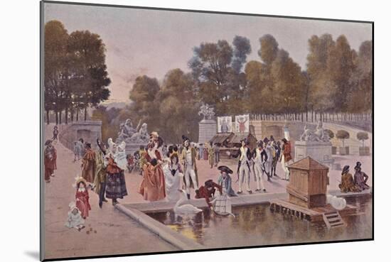 'In The Garden of the Tuileries', 1896-Unknown-Mounted Giclee Print