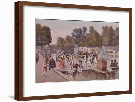 'In The Garden of the Tuileries', 1896-Unknown-Framed Giclee Print