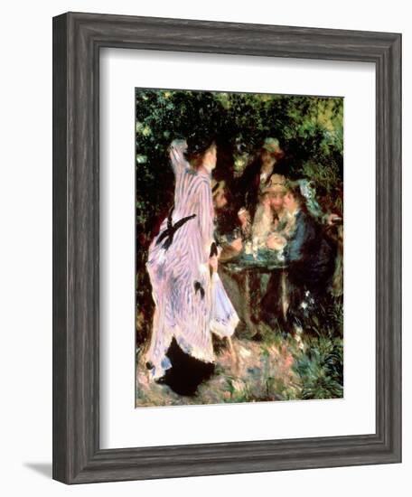 In the Garden, or under the Trees of the Moulin De La Galette, 1875-Pierre-Auguste Renoir-Framed Giclee Print